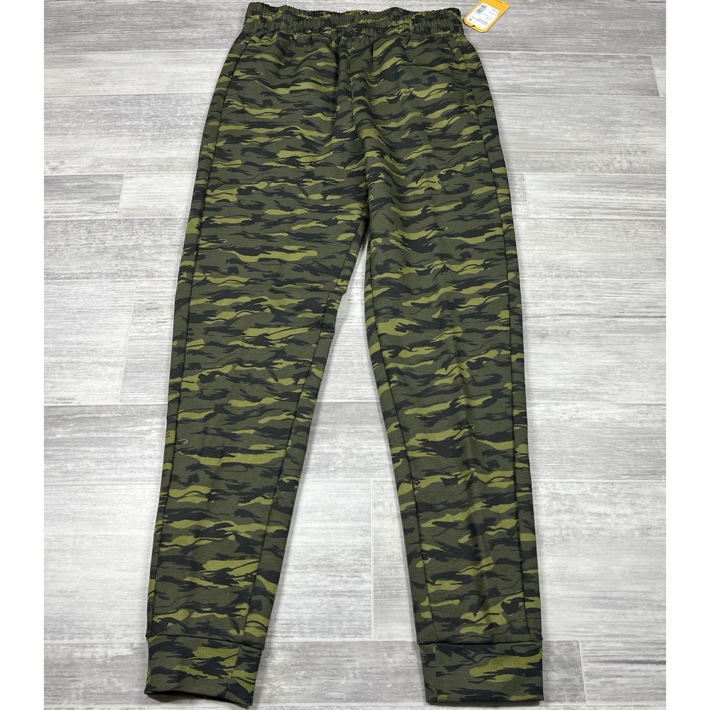 Carhartt Fleece Camo Sweatpants Boys Size Large (14-16) Logo Print Joggers NWT